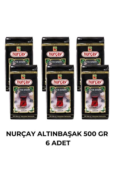 Nurçay 6 Pieces Gold Basak Tea 500 Gr