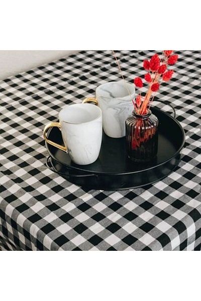Junenext Gingham Large Pattern Tablecloth, Tablecloth Picnic Cloth