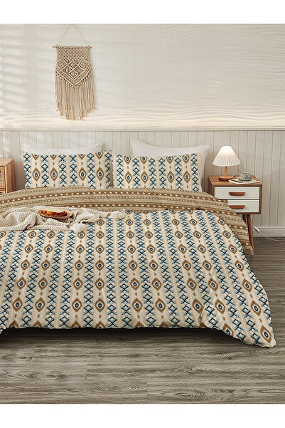 Evmila Bračni Štampano Set navlaka za poplun - 200x220 cm (VELIČINA Čaršav )