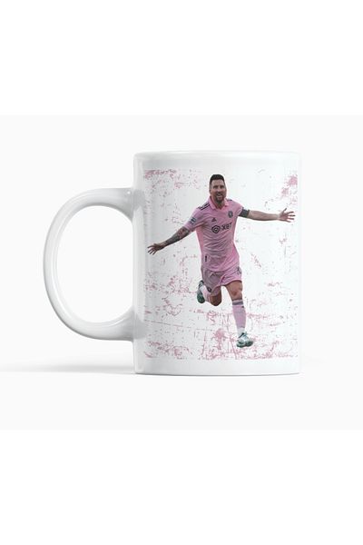 Nino Store ⚽   كأس الكأس المطبوعة هدية لاعب كرة القدم ليونيل ميسي إنتر ميامي جيرسي ⚽
