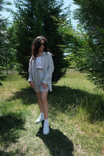 Si&Su Müslin Kumaş Kadın Rahat Kesim, Oversize, Salaş Gömlek