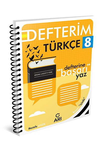 Arı Yayıncılık Arı Yayınları 8 Sınıf Türkçe Defterim 2025 Güncel Baskı