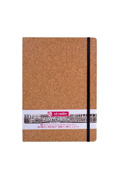 Talens 140 Grams 21x29.7 Cm Cork Art Creation Sketchbook - Sketchbook with Hard Cover