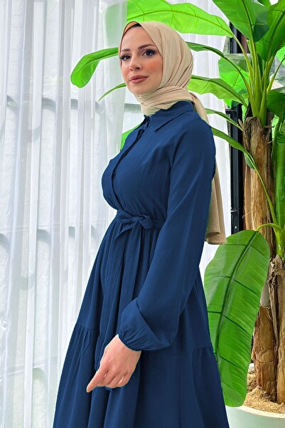 TOFİSA 11492-NAVY BLUE Dress
