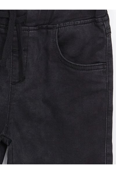 LC Waikiki LCW Baby - Baby Boy Jean Shorts, Elastic Waist Basic Model