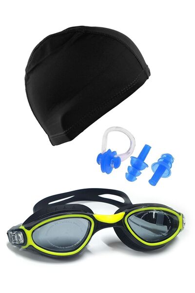 Tosima مجموعة نظارات السباحة الاحترافية المصنوعة من السيليكون وسدادات الأذن و...