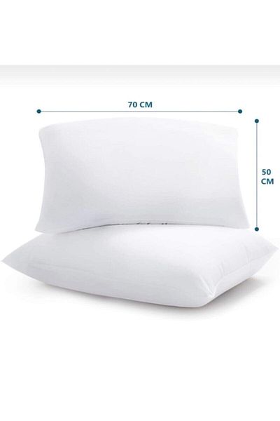 Junenext Σετ 2 μαξιλαριών 700 gr με γέμιση σιλικόνης - 50x70 cm