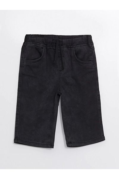 LC Waikiki LCW Baby - Baby Boy Jean Shorts, Elastic Waist Basic Model