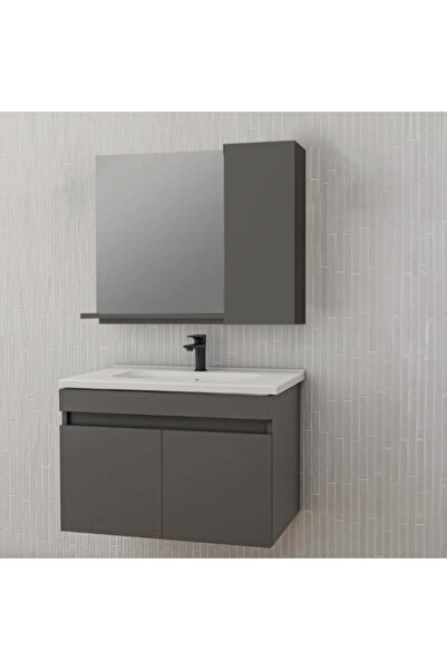 Teko Mobilya 65 cm Bella Antrasit Banyo Mobilyası