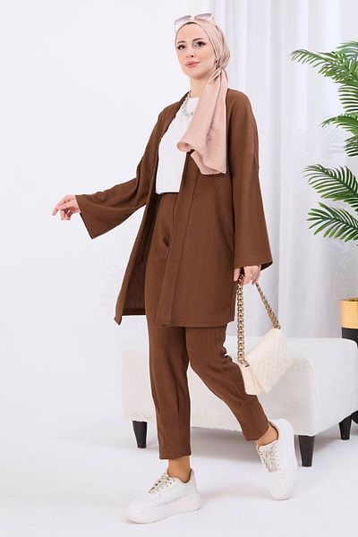 TOFİSA Cardigan and Trousers Set