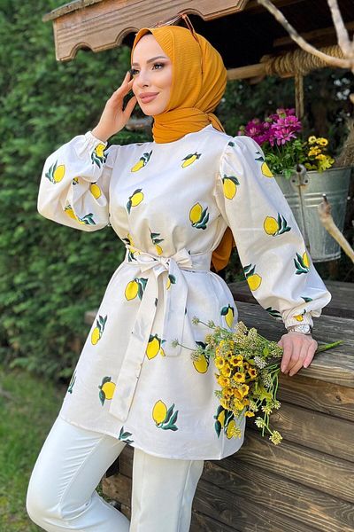 TOF SA Yellow Women Blouse Tunic Bustier Styles Prices Trendyol