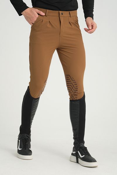 PEUR RIDER SHOP Ανδρικό παντελόνι Rider - Σιλικόνη και λεπτομέρεια τσέπης, καφέ