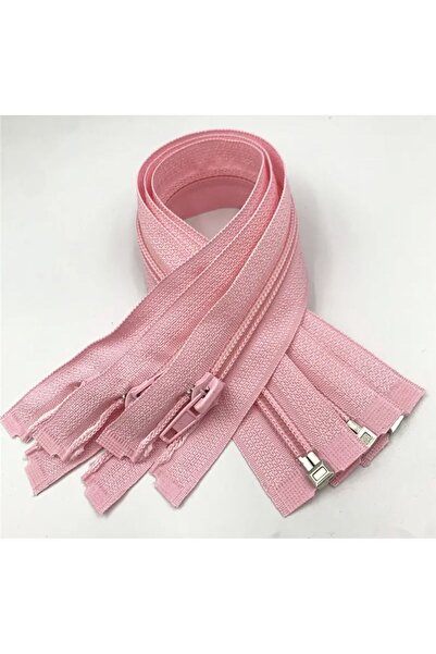e tuhafiye 5 Adet Açık Pembe Tip10 Fermuar(30-35 CM)