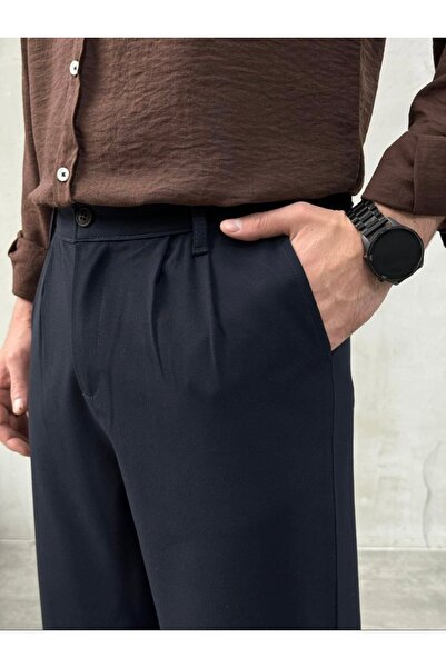KHAYN BAGGY ÖNÜ PİLELİ KUMAŞ PANTALON K2013KP