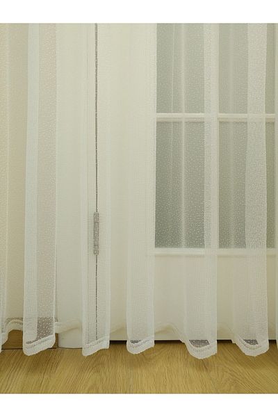 elision home Skirt End Patterned Lace Tulle Curtain, 400x260, Normal Pleat, 1/2.5