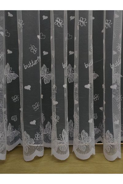 elision home Butterfly Patterned Children's Room Curtain, 400x250, Normal Pleat, 1/2.5