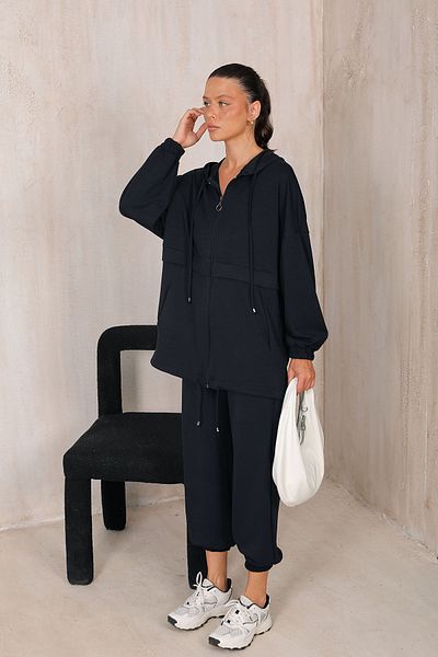 Melike Tatar DARK BLUE Modal Tracksuit Set - 32-2217