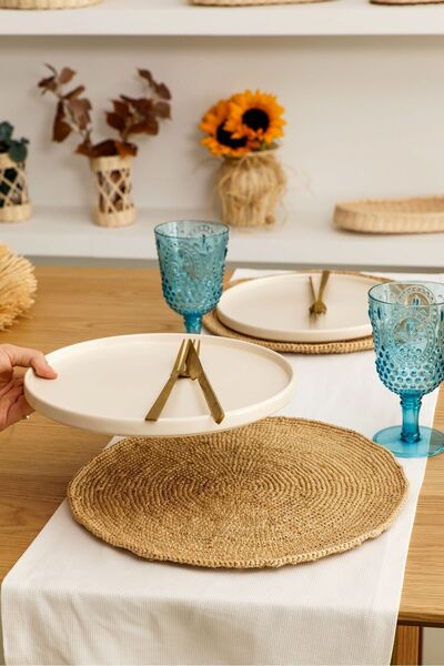 Maison Avf Αμερικανικό σερβίτσιο Raffia Supla - Χωρίς κρόσσια