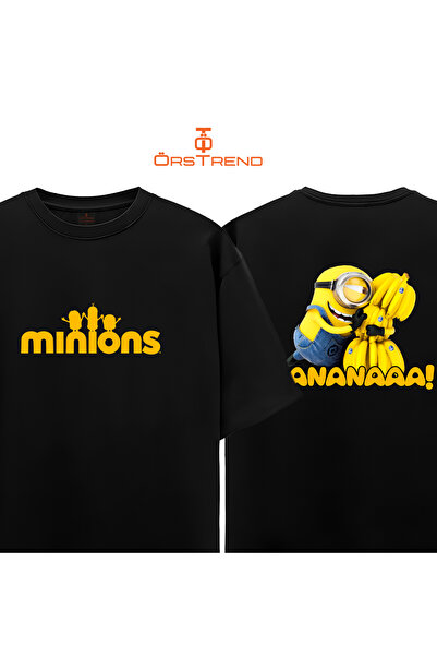 ÖRSTREND Minions Baskılı Oversize Tişört