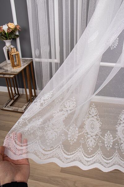 elision home Новий дизайн візерункових в'язаних прямих тюлевих штор, 550x260,...