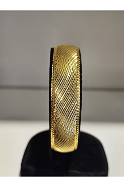 imitasyon dünyası 22Ayar Altın Kaplama  Sade Noktalı Model Bilezik 1.5 Cm Eninde