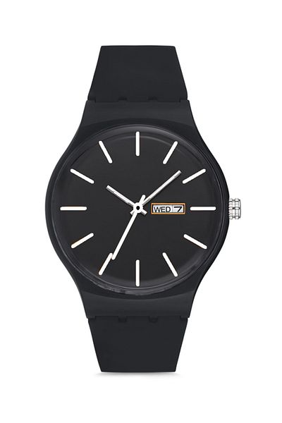 G Sport POLO Silicone Unisex Wristwatch with Lanyard Calendar - Black