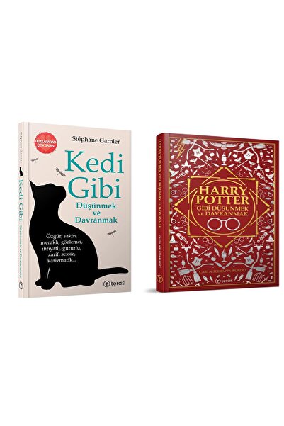 Teras Kitap Harry Potter + Kedi Gibi Düşünmek ve Davranmak Seti 2 Kitap Takım