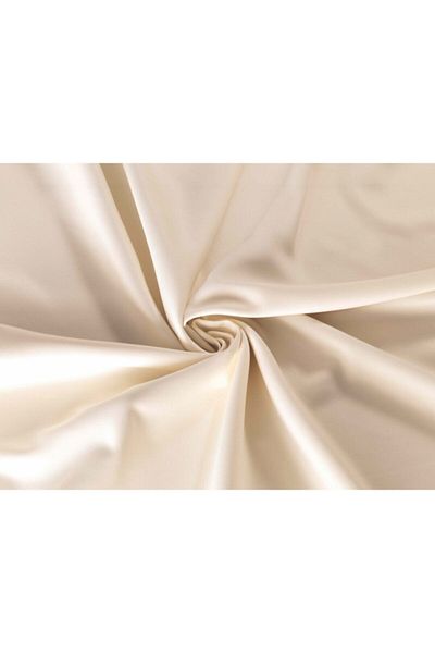 elision home Cream Color Blackout Curtain Light Proof Original 1stQuality Extra-forced Non-Pleated Blackout Background Curtain