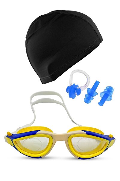 Tosima مجموعة نظارات السباحة الاحترافية المصنوعة من السيليكون وسدادات الأذن و...