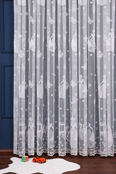 elision home ستارة غرفة اطفال سندريلا تول، 350x250 سم، 1/3 ثنيات ضيقة، Elısıo...