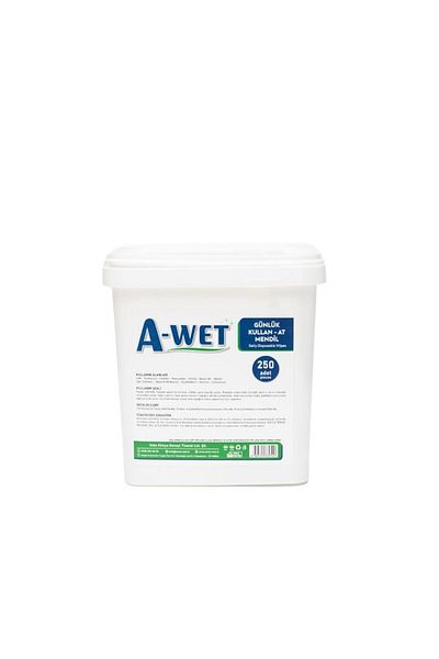 A WET 250 Sheets Pieces Hygienic Bucket Wet Wipes Towel