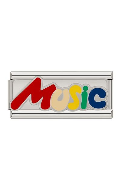 Naturel Tılsım Italian Stainless Steel 9mm Music Charm