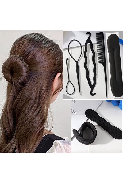 NEW HİLL مجموعة مشبك كعكة نسائية عملية مكونة من 5 قطع