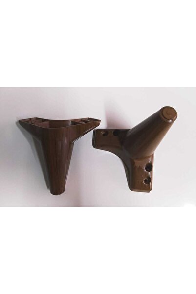 decobay 2 Adet 12 Cm Ceviz Dolap Koltuk Sehpa Ayağı Zirve Model