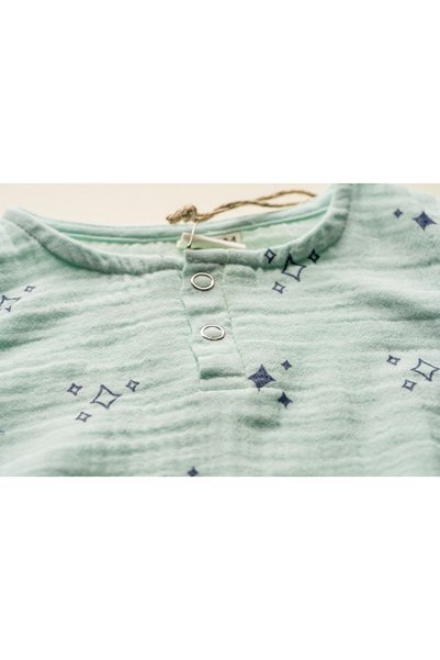 Be'Calm Online - Organic Muslin Unisex Baby Body - Mint