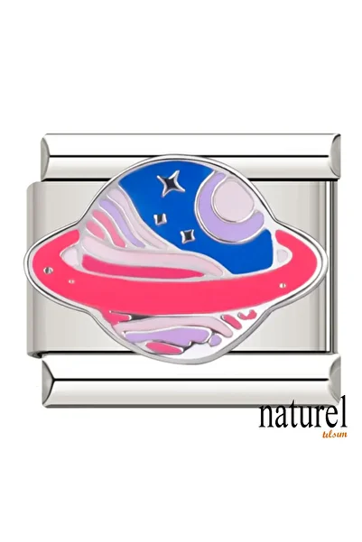 Naturel Tılsım Italian Stainless Steel 9mm World Charm
