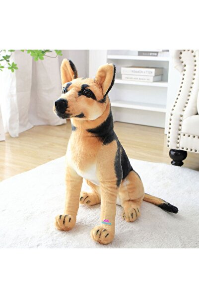 hediyecik Gerçek Görünümlü Ayakta Peluş Alman Kurdu 35 Cm