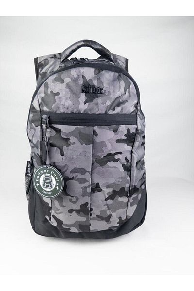 Bodmar Military Camouflage Orthopedic Supported Daily High School Travel Camouflage Backpack 45x30x25