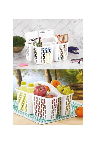 ERSAT HOME Compartment Organizer Basket