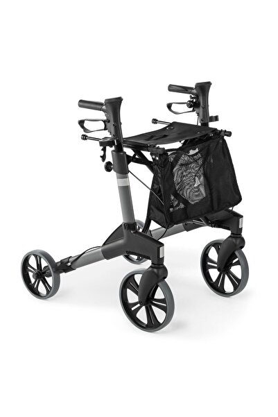 Respirox Rolatör 4 Tekerli Yürüteç Rollatör Lüx Oturaklı Katlanabilir Lüx Alü...