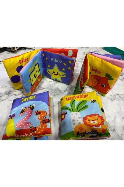 liss çarşı Hışırtılı Kitap 4 Farklı Model Aktiviteli Eğitici Öğretici ve Dikk...