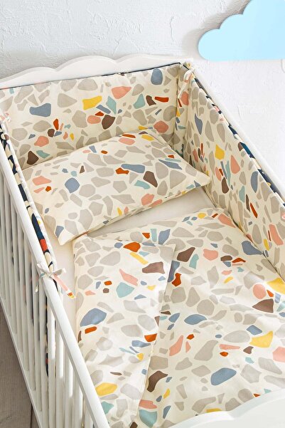 Hibboux حماية جانبية لسرير الأطفال من Terazzo مصنوعة من نسيج القطن بنسبة 100%...