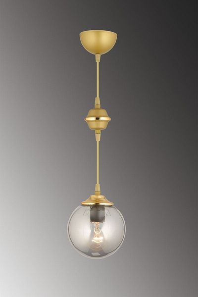 SONSUZ AYDINLATMA&AVİZE Pendant Lamp Single Antique Smoked Glop Top Glass Downward Facing Luxury Chandelier