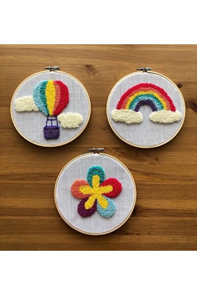 afralya home Bebek Hediyelik Kapı Süsü 3'lü Takım /çocuk Odası Isimli Kapı Sü...