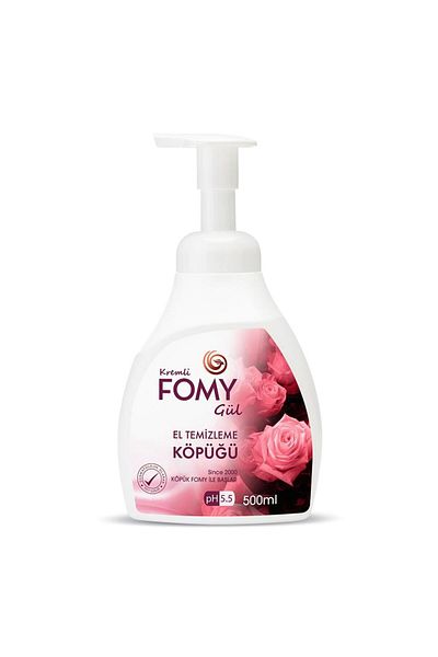 Fomy Rose Foam Soap Hand Face Body 500 ml