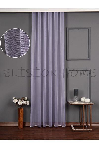 elision home ستارة خلفية من التول باللون الليلكي مع رباط إضافي (رباط)