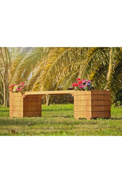 MANDU “MANDU” Ahşap Bank Saksı