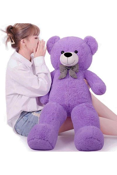 Solemia 80 cm Plush Bear with Bow Tie - Imported Fabric - Premium Collection Gift Bear (100% DOMESTIC)