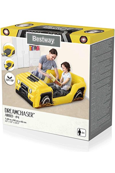 BESTWAY 67714, 4x4 Jeep Temalı, Şişme Çocuk Yatağı