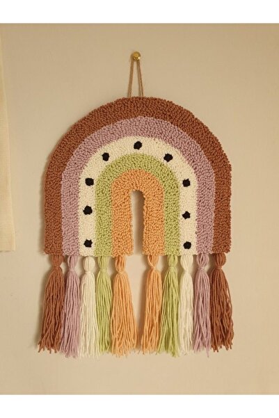 afralya home Makrome Gökkuşağı, Duvar, Kapı Süsü,bebek Odası Süsü, Gökkuşağı ...